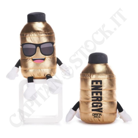 Buy Peluche Energy Drink Gold 34cm at only €14.99 on Capitanstock