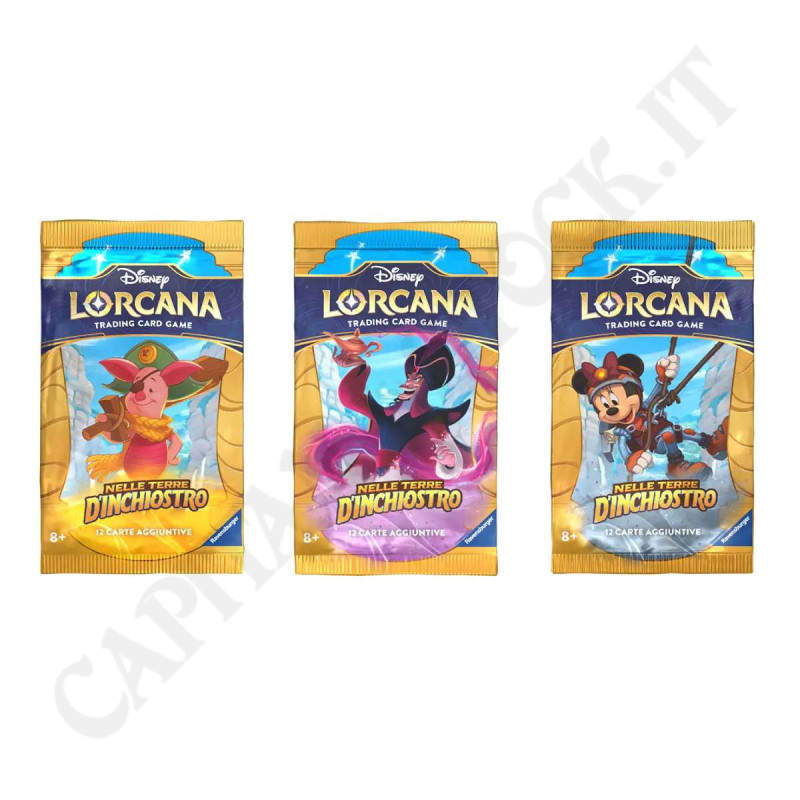 Disney Lorcana Nelle Terre D'Inchiostro Booster Pack da 12 Carte IT
