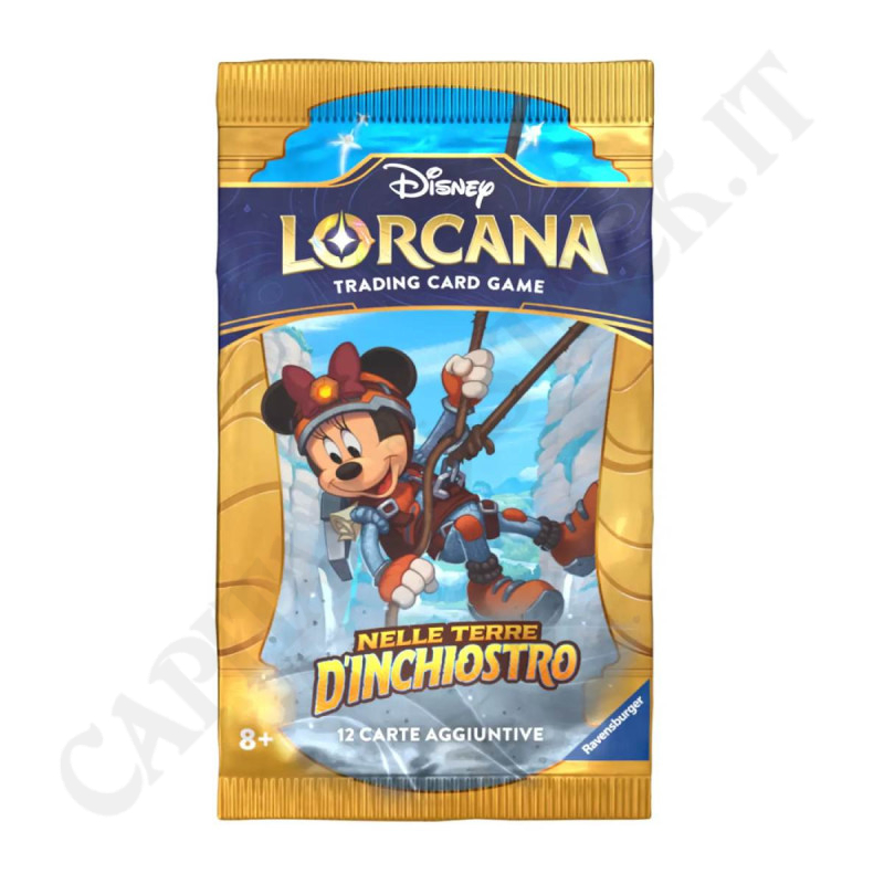 Acquista Disney Lorcana Nelle Terre D'Inchiostro Booster Pack da 12 Carte IT a soli 5,49 € su Capitanstock 