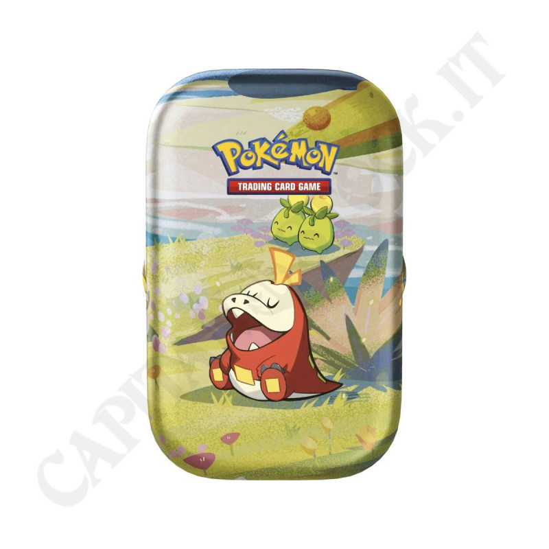 Pokémon Mini Tin Amici di Paldea Fuecoco da Collezione - Lievi Imperfezioni