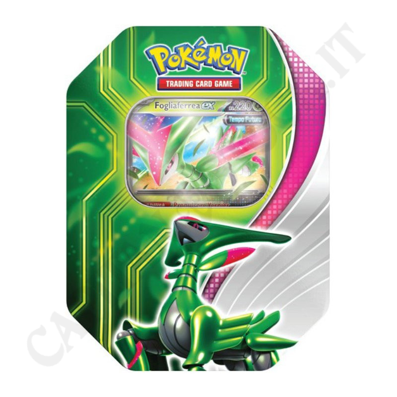 Pokémon Scarlatto e Violetto Scontro Paradossale Fogliaferrea ex PS 220 Tin Box con Solo Carta Rara Pokémon Scarlatto e Violetto Scontro Paradossale Fogliaferrea ex PS 220 Tin Box con Solo Carta Rara
