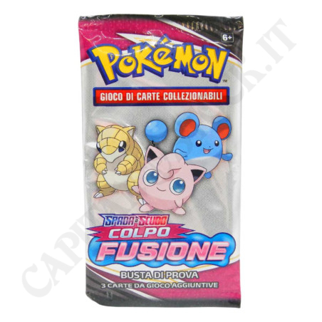 Acquista Pokémon Spada e Scudo Colpo Fusione Bustina di Prova 3 Carte IT a soli 6,99 € su Capitanstock 