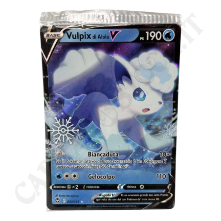 Buy Pokémon Card Alolan Vulpix V PS190 F 33/195 RARE HOLO V- MINT IT- In Original Flowpack BagIT at only €4.49 on Capitanstock Buy Pokémon Card Alolan Vulpix V PS190 F 33/195 RARE HOLO V- MINT IT- In Original Flowpack BagIT at only €4.49 on Capitanstock