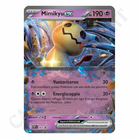 Buy Pokémon Card Mimikyu Ex Ps190 G SVP IT 004 PROMO - MINT - IT - JUMBO Giant Card at only €4.60 on Capitanstock Buy Pokémon Card Mimikyu Ex Ps190 G SVP IT 004 PROMO - MINT - IT - JUMBO Giant Card at only €4.60 on Capitanstock