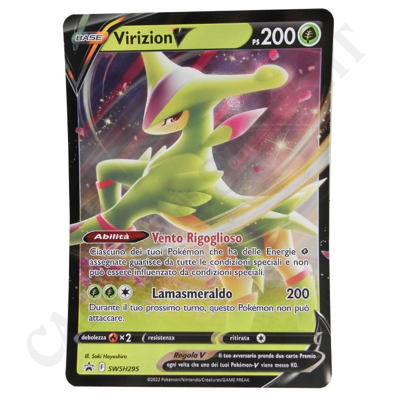 Pokémon Card Virizion PS200 F SWSH 295 IT PROMO - MINT - IT Giant Card Pokémon Card Virizion PS200 F SWSH 295 IT PROMO - MINT - IT Giant Card