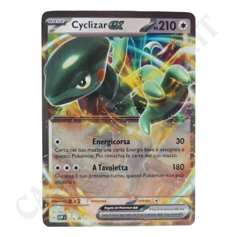 Pokémon Card Cyclizar EX PS210 G SVP 018 PROMO - MINT - IT - Giant Card JUMBO Pokémon Card Cyclizar EX PS210 G SVP 018 PROMO - MINT - IT - Giant Card JUMBO