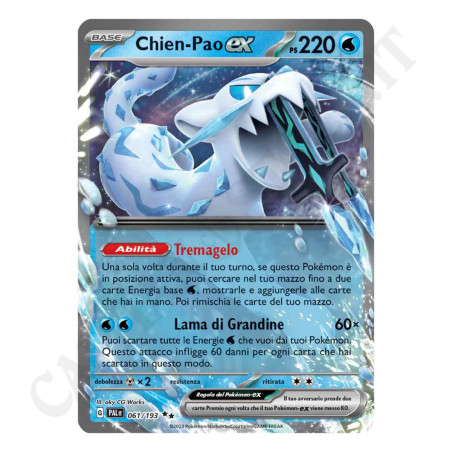 Buy Pokémon Card Chien-Pao ex HP220 G PALEN 061/193 IT PROMO - MINT - IT In Original Flowpack Bag IT at only €4.70 on Capitanstock