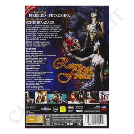 Acquista Decca Stravinsky Return of the Firebird (Il Ritorno dell'Uccello di Fuoco) DVD Eng a soli 17,99 € su Capitanstock 