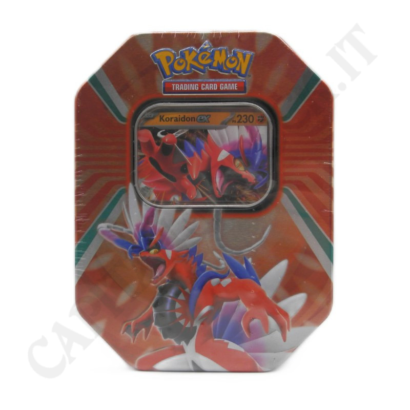 Pokémon Tin Legends Of Paldea Koraidon EX PS 230 IT Small Imperfections Pokémon Tin Legends Of Paldea Koraidon EX PS 230 IT Small Imperfections