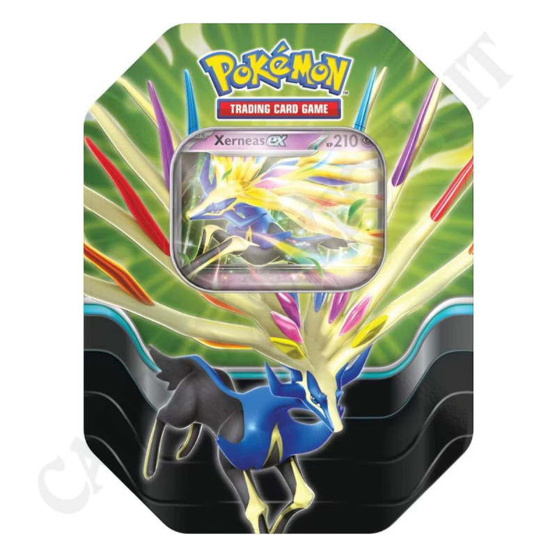 Pokémon Tin Cerulean Legends Xerneas Ex Ps 210 - IT Tin Box with Only Rare Card Pokémon Tin Cerulean Legends Xerneas Ex Ps 210 - IT Tin Box with Only Rare Card