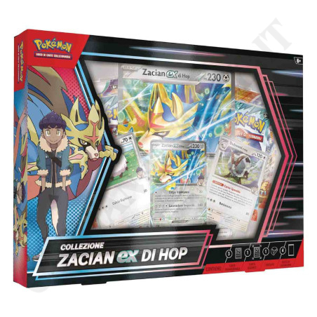 Acquista Pokémon Scatola Collezione Zacian Ex di Hop Ps 230 IT - Lievi Imperfezioni a soli 22,69 € su Capitanstock 