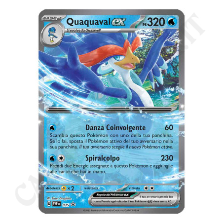Buy Pokémon Scarlet and Violet Quaquaval EX Ps 320 Tin with Only Rare Card at only €5.90 on Capitanstock