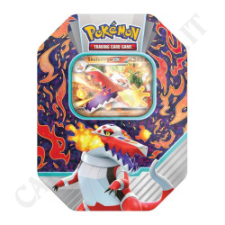 Pokémon Scarlatto e Violetto Skeledirge EX ps 340 Tin con solo Carta Rara