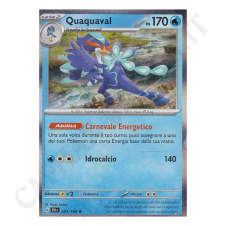 Acquista Pokémon Scarlatto e Violetto Quaquaval EX Ps 170 Tin con Solo Carta Rara a soli 5,90 € su Capitanstock 
