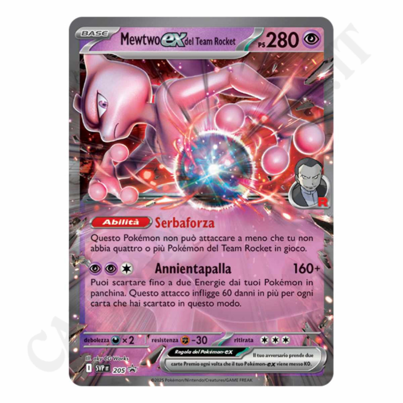 Pokémon Card Mewtwo-Ex Of Team Rocket Ps 280 I SVP 205 PROMO - MINT - Giant Card Pokémon Card Mewtwo-Ex Of Team Rocket Ps 280 I SVP 205 PROMO - MINT - Giant Card
