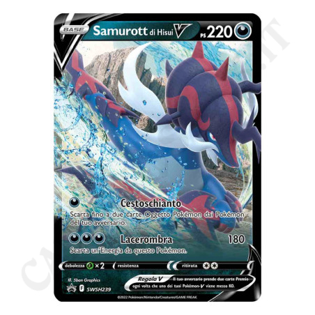 Acquista Pokémon Samurott Di Hisui V PS 220 - Tin Box con solo Carta Rara a soli 6,90 € su Capitanstock 