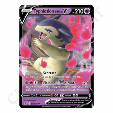 Acquista Pokémon Typhlosion Di Hisui V PS 210 Tin Box con solo Carta Rara a soli 6,90 € su Capitanstock 