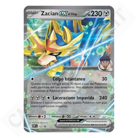 Buy Pokémon Card Zacian-EX di Hop Ps 230 PROMO - MINT - IT at only €3.99 on Capitanstock