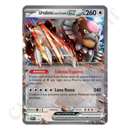 Buy Pokémon Card Ursaluna Luna Cremisi Hp 260 H SVP 177 PROMO- MINT IT Giant Card at only €8.00 on Capitanstock Buy Pokémon Card Ursaluna Luna Cremisi Hp 260 H SVP 177 PROMO- MINT IT Giant Card at only €8.00 on Capitanstock