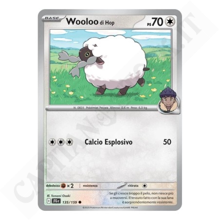 Buy Pokémon Card Wooloo di Hop Ps70 I JTG135/159 COMMON - MINT - IT at only €0.10 on Capitanstock Buy Pokémon Card Wooloo di Hop Ps70 I JTG135/159 COMMON - MINT - IT at only €0.10 on Capitanstock