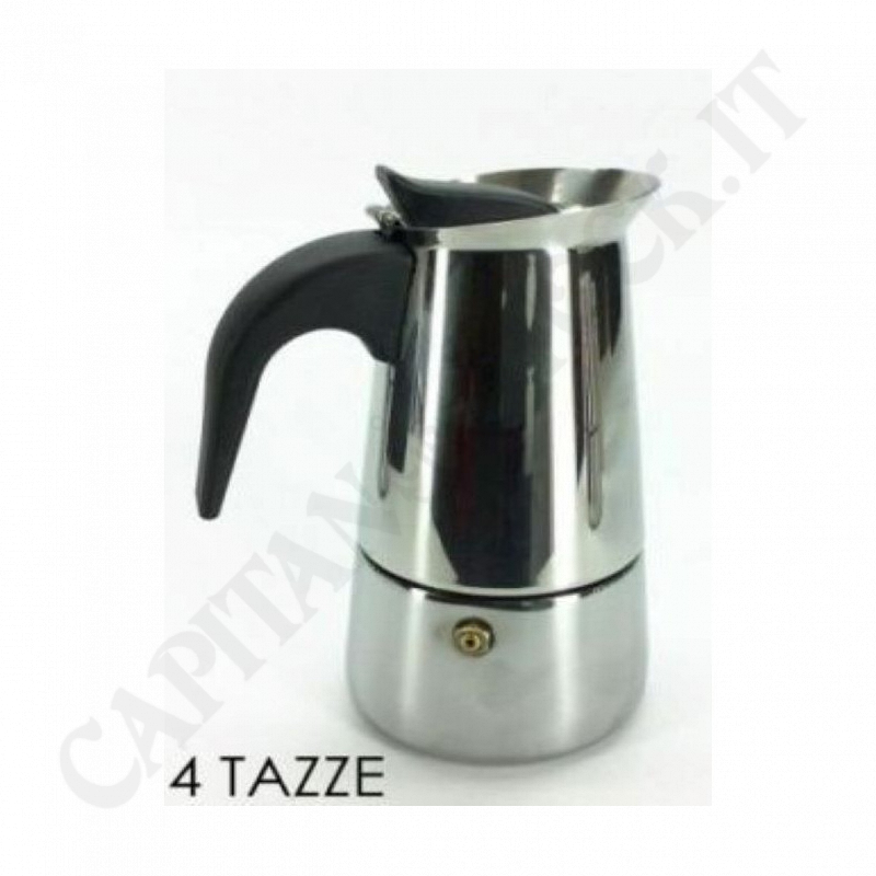 4 Cups Stainless Steel Coffee Maker - Gusto Casa 4 Cups Stainless Steel Coffee Maker - Gusto Casa