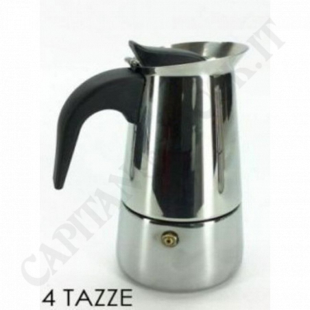 Acquista Gusto Casa - Caffettiera In Acciaio Inox 4 Tazze - a soli 9,90 € su Capitanstock 