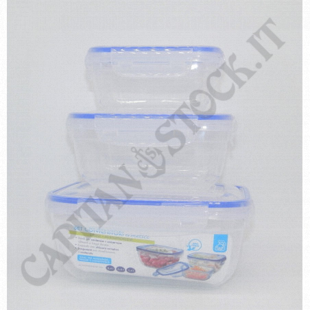 Buy 3 Piece Hermetic Containers Set - Gusto Casa at only €4.75 on Capitanstock