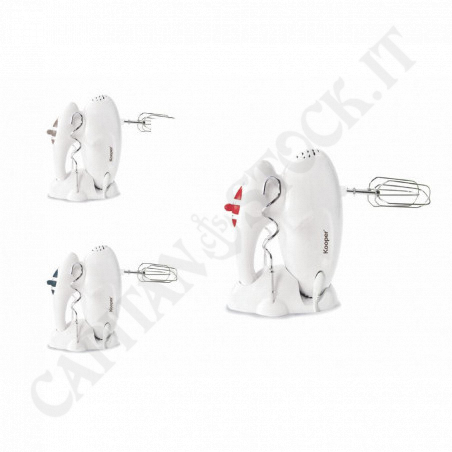 Buy Kooper - Electric Hand Mixer Twister 200W White Color With Gray Buttons at only €13.11 on Capitanstock