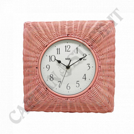Buy Bino - Pink Wicker Wall Clock at only €7.66 on Capitanstock