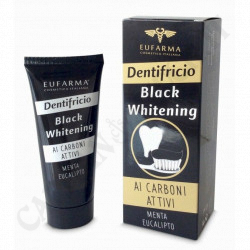 Eufarma Black Whitening Toothpaste With Activated Carbon Mint Eucalyptus