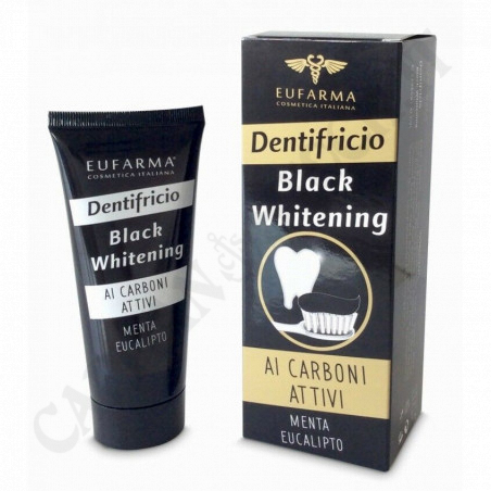 Buy Eufarma Black Whitening Toothpaste With Activated Carbon Mint Eucalyptus at only €3.87 on Capitanstock