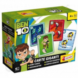 Lisciani Giochi Ben 10 Carte Giganti - Giant Cards per Bambini - 40 Carte - 10 Giochi Diversi 4+