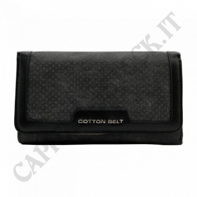 Cotton Belt - Woman Wallet Flo Line Color Black18 cm