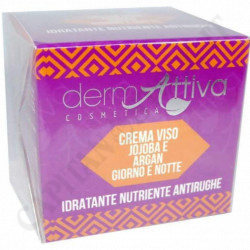 DermAttiva Cosmetica - Crema Viso Jojoba e Argan Giorno e Notte - Idratante/Nutriente e Antirughe 50 ML