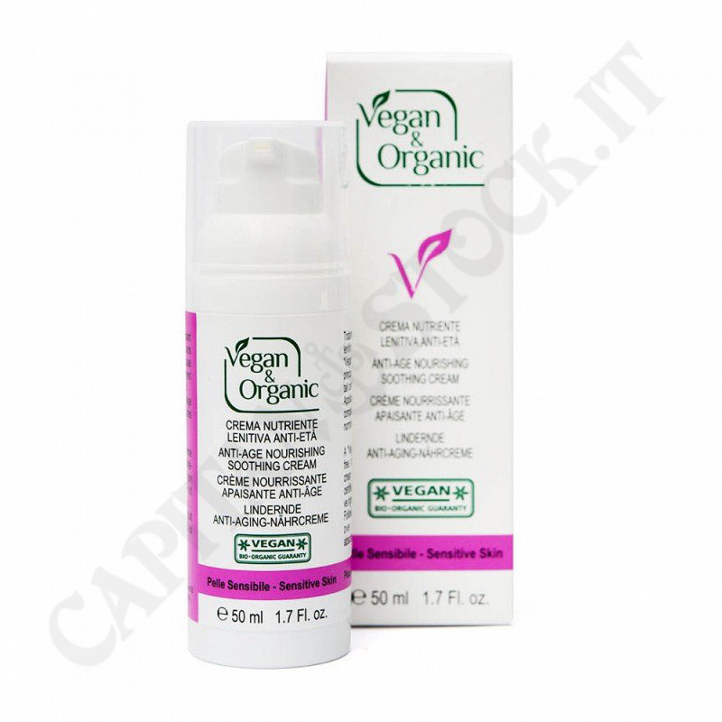 Vegan & Organic - Nourishing Soothing Anti Age Cream for Sensitive Skin 50 ml