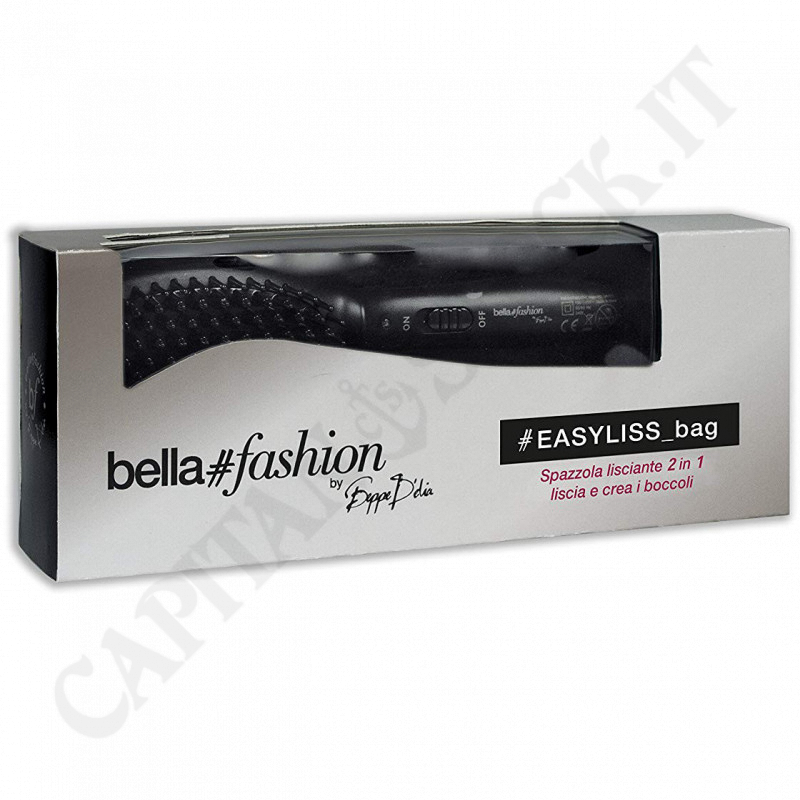 Bella-Fashion by Beppe D'Elia Straightening Brush 2 in 1 - Smooth and Create Ringlets