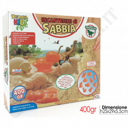 Tu! Giochi - Decora Kid - Incantesimi di Sabbia Glitter Dinosauri - 400 gr 3+
