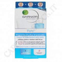 Garnier - Skin Natural - Kit di Pulizia della Pelle - Tonico Specifico + Crema Esfoliante Lisciante