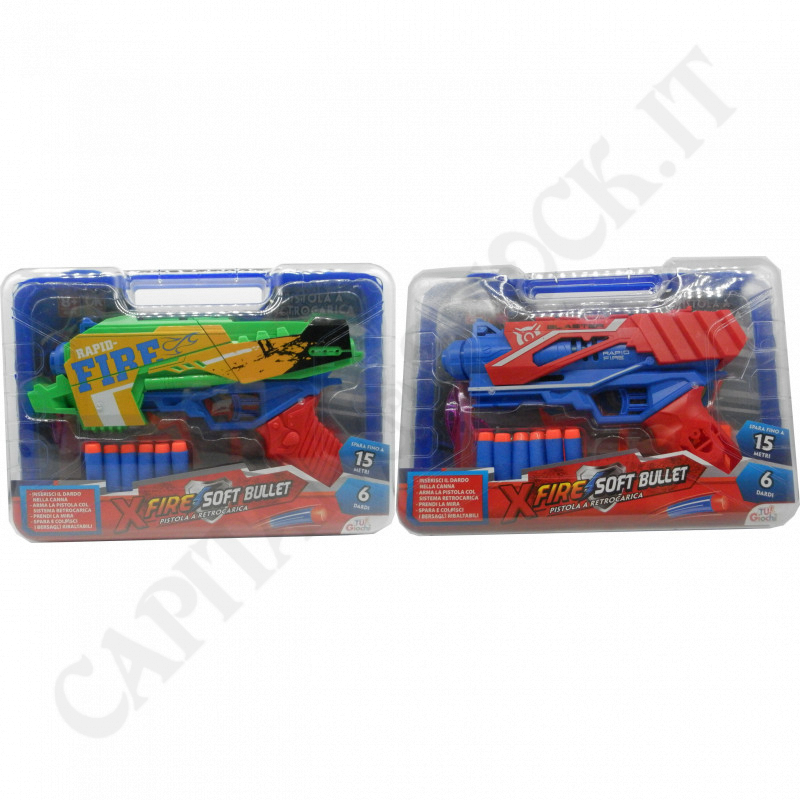 Tu! Giochi - Blaster Rapid Fire X Fire Soft Bullet - Breechloading Gun