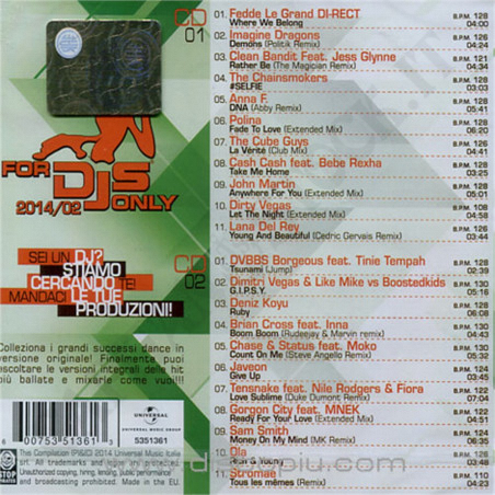 Buy For DJs Only 2014/02 - Club Selection 2 CD at only €7.80 on Capitanstock