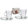 Buy Tribeca - THE Cup Cappuccino Service in Glass with Saucer 2 Pcs at only €4.50 on Capitanstock