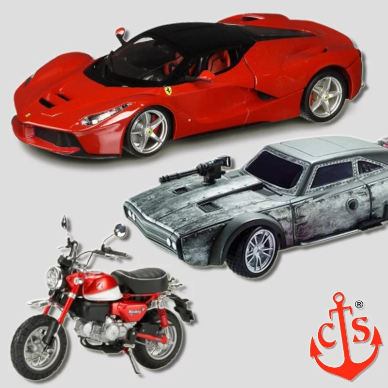 CAR MODELS, COLLECTIBLE MOTORCYCLES